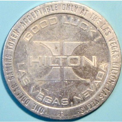 Hilton. $1 Casino Token. Las Vegas, NV. R93.