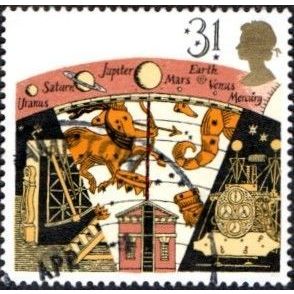 1990 Astronomy, 31p Value. Old Greenwich Observatory, Equipment. Very Fine Used