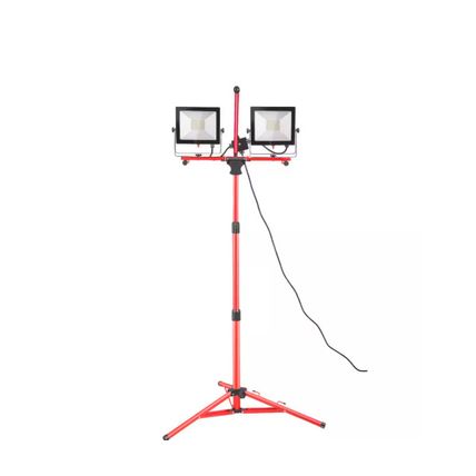VEVOR Work Light Waterproofed 10000 Lumen Dual-head LED Jobsite Lighting
