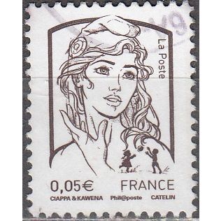France 2013 Michel 5605IYA O Cote (2015) 0.15 € Marianne du Ciappa-Kawena