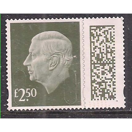 GB 2024 KC 3rd £2.50 Gooseberry Green Machin Used SG V5026 ( L1086 )