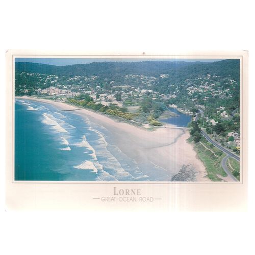 LORNE, GREAT OCEAN ROAD,VICTORIA Australia unused postcard =