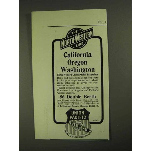 1903 The North-Western Union Pacific Line Ad - California Oregon