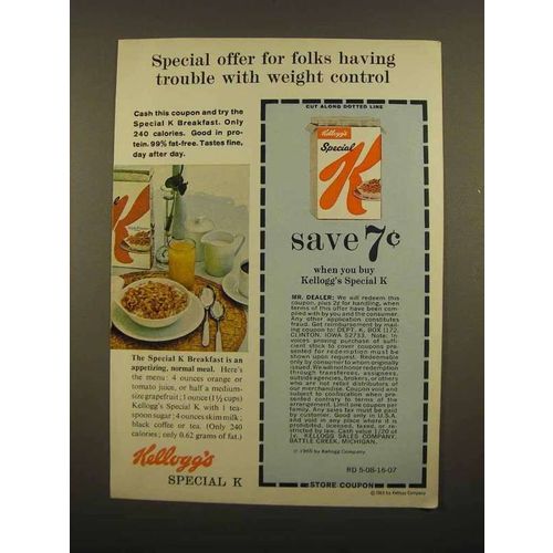 1965 Kellogg's Special K Cereal Ad