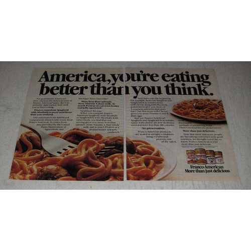 1983 Franco-American Ad - Spaghetti, SpaghettiOs