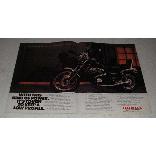 1983 Honda Shadow 750 Motorcycle Ad - Low Profile