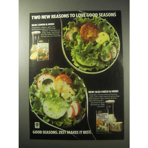 1985 Good Seasons Lemon & Herbs Salad Dressing Mix Ad