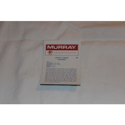 Rusty Cable 1985 Donruss BMX BIKES NO. 27