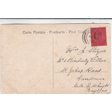 Roma Monumento a Goethe Italy Postcard posted 1907 creased