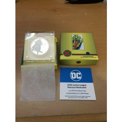 Niue DC Comics Martian Manhunter 1 Oz Silver Coin