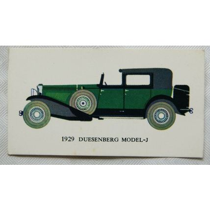 Mobil Vintage Cars Series No. 18 Duesenberg Model J 1929