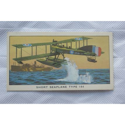 1963 Kellogg card British Military Aircraft No. 3 Short Seaplane Type 184