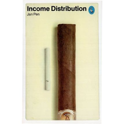 Income Distribution Jan Pen 1974 Book Postcard