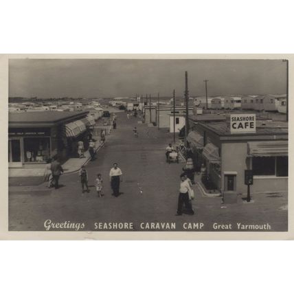 Seashore Caravan Camp Great Yarmouth Norfolk RPC Postcard