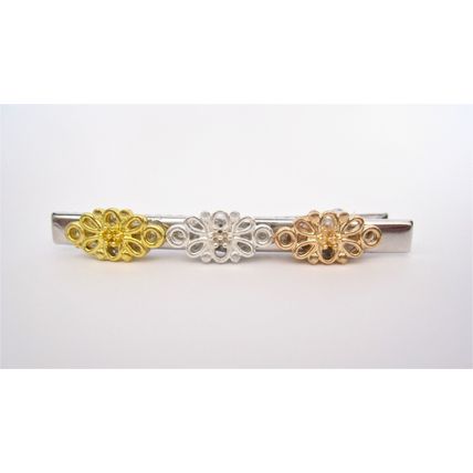 Slim 2.25 inch silver rose gold filigree alligator hair clip fine thin hair
