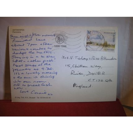 ANTWERPEN, ANTWERP, Belgium . used postcard 1999 pm =