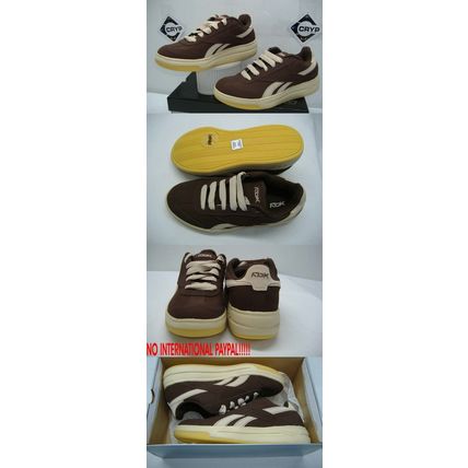 New Womens 4 REEBOK SF Court Brown Tan Leather Skate Shoes