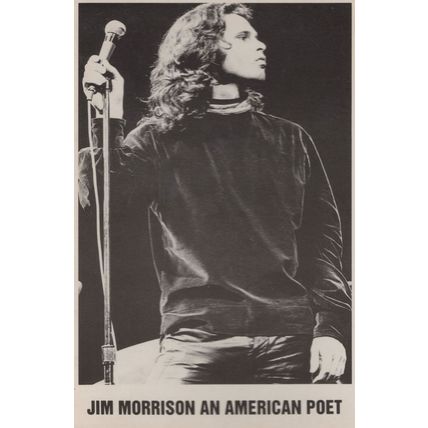 Jim Morrison The Doors An American Poet Rare Postcard