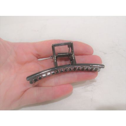 Rose gold or silver metal hair claw clip jaw clip for fine thin hair