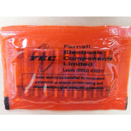 15A 250V 1.25” 32mm Quick Blow Fuses, Farnell Pack of 10 New Old Stock