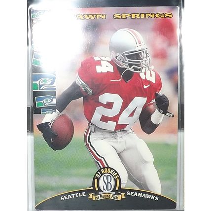 1997 Score Board SHAWN SPRINGS (Seahawks) Rookie Card #14