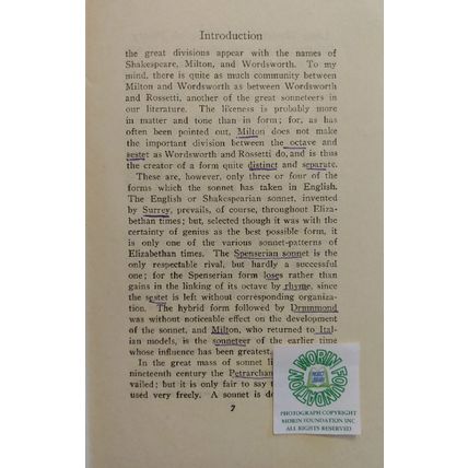 1924 THE POCKET UNIVERSITY VOLUME XIII POETRY editor HENRY VAN DYKE