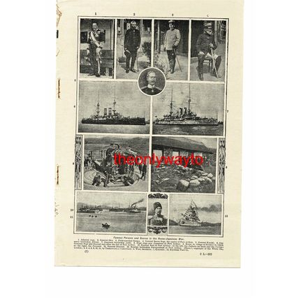 Russo-Japanese War, People & Scenes, 12 Views, Book Illustration (Print), c1907