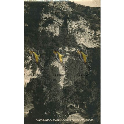 Entrance to Goughs Caves, Cheddar, Somerset, Rare Chapman Postcard