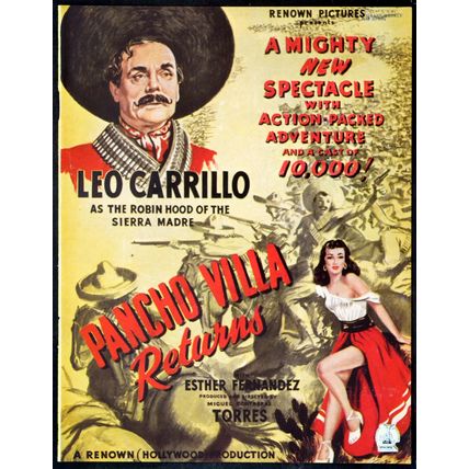 PANCHO VILLA RETURNS 1950 Leo Carrillo, Esther Fernández Rodolfo Acosta TRADE AD