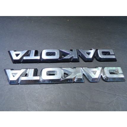 1987 88 89 90 Dodge Dakota Emblems OEM 4357061 Pair