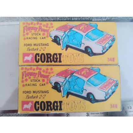 Corgi 348 Ford Mustang Fastback Reproduction /Replica Box