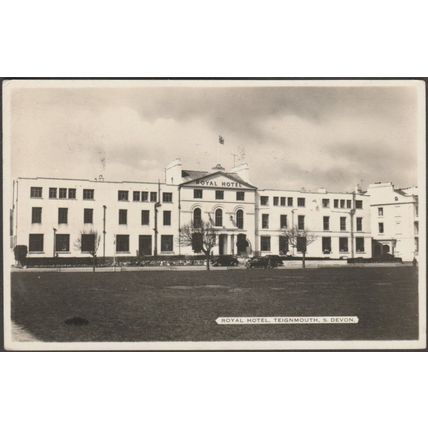 Royal Hotel, Teignmouth, Devon, 1956 - Dearden & Wade RP Postcard