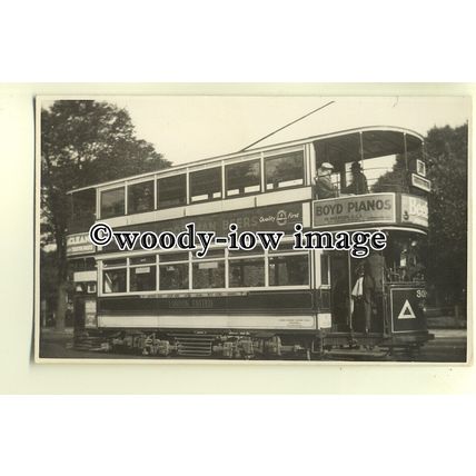 tm5237 - London United Tram 306 at Ealing in 1933 - photograph