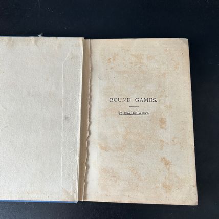Round Games With Cards Baxter-Wray Bell The Club Series 1908 Poker Nap Loto FC