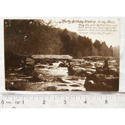 1916 postcard Hearty Birthday Greeting to My Niece