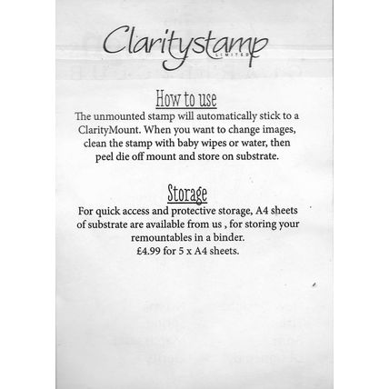 Claritystamp. Spring Stamp. App 7.5x2.5cm. Stamping Cardmaking Scrapbooking