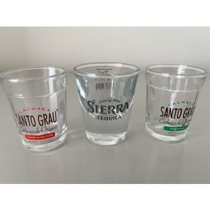 TEQUILA SHOT GLASSES X 3 (SIERRA & SANTO GRAU)