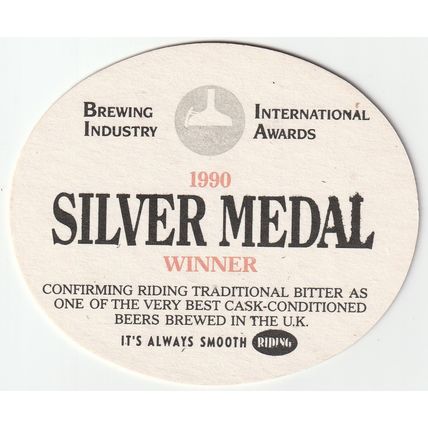BEER MAT - MANSFIELD BREWERY - RIDING TRADITIONAL BITTER - (Cat No 115) - (1991)