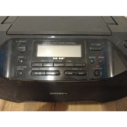 SONY ZS-RS70BTB CD/MP3 CD Player + DAB/FM Radio + Bluetooth NFC + Dab+ Boombox