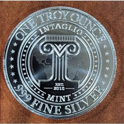 1 Oz Silver Intaglio Mint Trump "The Pontiff Of Profit"