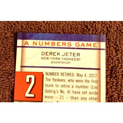 2020 Topps Chrome A Numbers Game Derek Jeter # NGC-22 10.0 Mint Condition