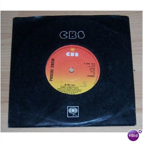Phoebe Snow - In My Life - 7'' Vinyl Single