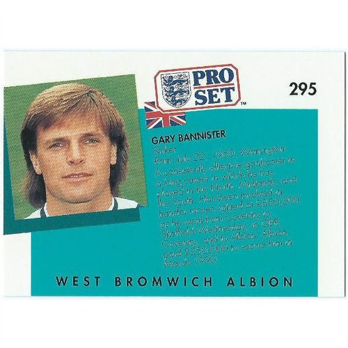 1990/1991 Pro Set Footbal - #295 - Gary Bannister