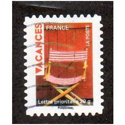 FRA 2009 (56c) 'VACANCES - DECK CHAIR' FINE USED (EBID21126)