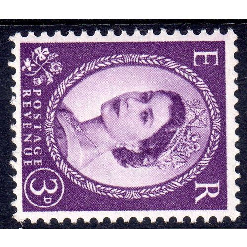 QE11 Sg545b 3d Deep Lilac wmk sideways fine lightly m/mint(G208)