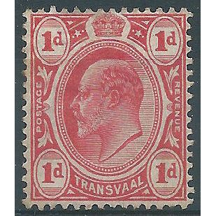 Transvaal 1905 SG274 1d Scarlet Mounted Mint .. ..