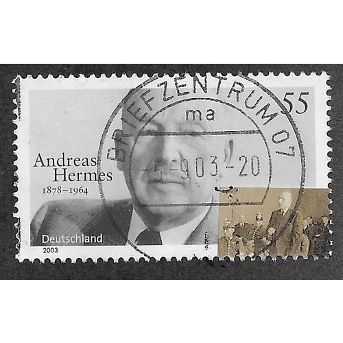 GER 2003 55c 'ANDREAS HERMES' FINE USED (EBID53-658)