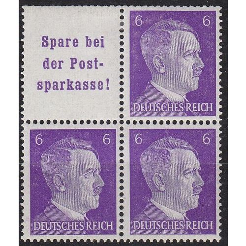 GERMANY REICH [Zdr] W154+S282 4er ( */mh )