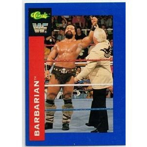 WWF ' CLASSIC ' card # 62 BARBARIAN (1991)
