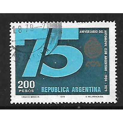 ARGENTINA REP 1979 ARGENTINE AUTOMOBILE CLUB 200p 75 AND SYMBOL SG1637 FU
